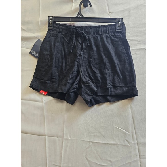 GAP Pants - Gap Womens Linen Pull-On Shorts Black XS GP007935 Drawstring Elastic Waist NWT